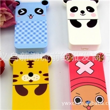 新款KD019卡通长款隐形眼镜盒两幅双联盒可装两幅眼镜伴侣盒