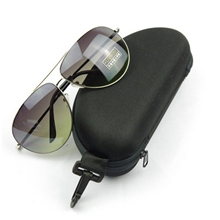 2013新款高档太阳镜盒通用抗压眼镜盒墨镜盒挂钩盒厂家直销