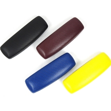 小清新时尚条纹皮革近视镜眼镜盒批发厂家直销