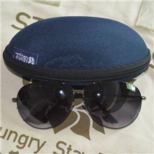 必备出口AAA级别抗压多容纳蓝色太阳眼镜盒