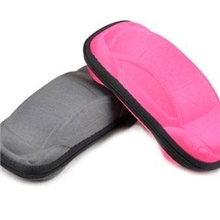 厂家批发EVA环保新款蓝色平布3922眼镜盒,汽车造型