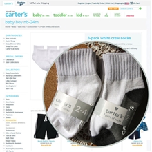 原单3双装卡特灰白系脚底毛圈防滑口袜美国carter&rsquo;s加厚秋冬袜