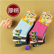 六指鼠童袜全棉加厚秋冬款纯棉学生儿童袜厂家批发正品品牌童袜