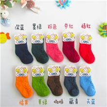 厂家供应纯色毛巾袜棉袜厂家批发童袜宝宝袜子儿童袜冬加厚
