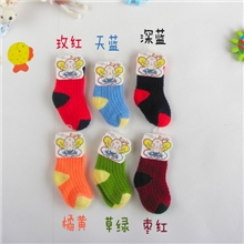 厂家供应多款多色纯棉儿童宝宝袜毛巾袜批发