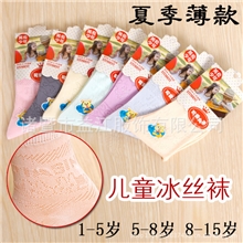 批发春夏薄棉镂空冰丝婴幼儿童宝宝袜松口男女学生袜透气丝袜W45