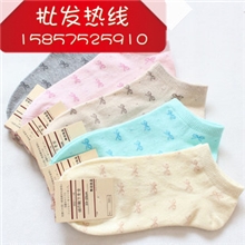 女士船袜浅口袜无印良品蝴蝶结全棉纯棉女袜外贸原单