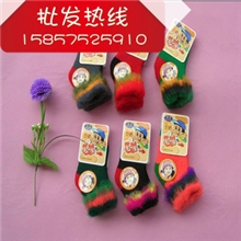 厂家直销秋冬款婴儿宝宝加厚兔毛袜男女中筒袜儿童袜子