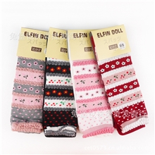 厂家直销外贸西松屋儿童连裤袜小花九分裤加档冬季打底裤批发