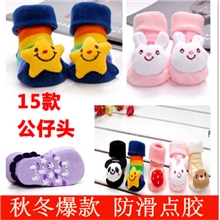 新生儿立体袜精梳棉造型袜防滑儿童袜礼盒公仔袜儿童袜批发