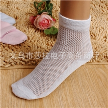 5码可选无骨缝头网眼糖果色纯棉童袜女童中帮袜棉袜袜子超薄