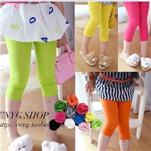 童装hm莫代尔棉百搭糖果色薄打底裤多色2013儿童亏本跑量