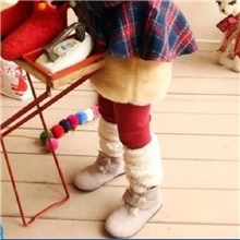 2013韩版Strawberrycoral圣诞系列加厚保暖绒毛儿童打底裤