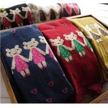 独家现货儿童毛圈连裤袜女童小猫连裤特厚女宝宝加厚毛圈打底裤袜