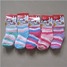 厂家批发儿童毛巾袜儿童秋冬保暖婴儿宝宝毛巾半边绒袜子