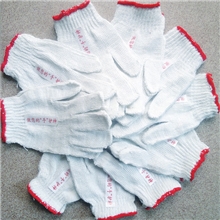 冰点特价350g棉纱加涤纶丝劳保手套含尼龙丝手套漂白棉纱手套