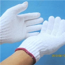 劳保手套批发防寒保暖800g棉线手套耐磨止滑特白棉纱手套