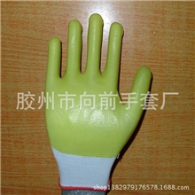 进口胶尼龙PVC全挂牛筋手套胶手套劳保防护手套低价批发\