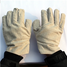 帆布手套厂家直销耐磨防割机械模具电焊手套加厚双层白布帆布手套
