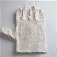 帆布厂家直销帆布劳保手套批发加衬白帆布手套耐磨工作防护手套