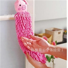 珊瑚虫擦手巾雪尼尔擦手巾卡通毛毛虫擦手巾全涤棉