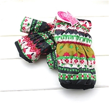 新款民族风女士半指手套L-0922新款羽绒女士半指手套厂家批发