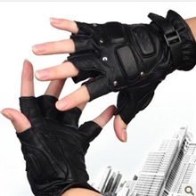 【大量供应】半指运动手套露指手套男士羊皮户外训练运动手套批发