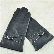 厂家批发女士真皮手套蝴蝶结加厚手套冬季保暖手套多色分码