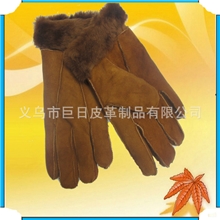 男款皮毛一体手套毛革一体手套羊毛羊皮手套男羊皮真皮手套143