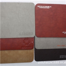 牛皮鼠标垫手感好真皮游戏礼品广告鼠标垫定做厂家批发定做印LOGO