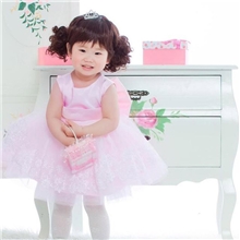 衣诺坊儿童礼服裙蓬蓬纱裙蕾丝舞蹈服童装儿童摄影服饰008