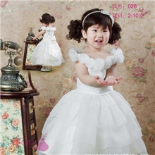 儿童婚纱裙花童礼服大童礼服女童婚纱礼服纱裙026