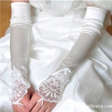 新娘婚纱礼服手套\米白无指加长手套\新娘饰品\结婚手套\手套批发