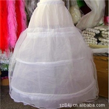 批发新娘裙撑三钢圈1层硬纱301结婚纱衬、影楼百货、新娘饰品