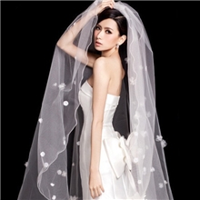 满天星辰3米长头纱新娘头纱拖尾头纱新娘头饰新款TS001