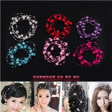 百搭新娘头饰满天星珍珠链新娘头饰发饰头花结婚配饰韩式新娘