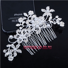 手工发梳外贸精品发梳饰品新娘饰品厂家直销网上热卖珍珠发梳