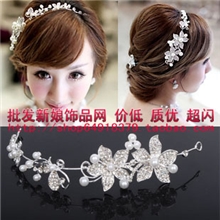 新娘头饰头花韩式婚纱配饰结婚发饰新款影楼百搭结婚造型饰