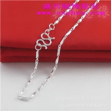 盛兴纯银批发纯银S990元宝项链4克女时尚简约韩版项饰