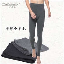 男士精纺全羊毛保暖裤羊绒裤羊毛裤加肥加大码打底裤抗起球批发