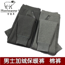 男士加厚保暖裤竹炭绒棉裤羊绒打底裤中老年大码厂家直销批发