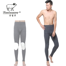 男士羊绒裤加厚羊毛裤秋冬护膝护腰獭兔毛保暖裤厂家直销批发