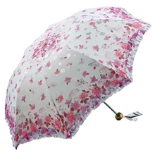 正品天堂伞392E国色天香超轻三折遮阳防紫外线太阳伞