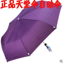 天堂伞3331E碰纯色全自动男士商务晴雨伞纳米一甩干面料雨伞