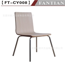 厂家直销三聚氰胺板餐椅、钢木餐椅、三胺椅、防火板餐椅