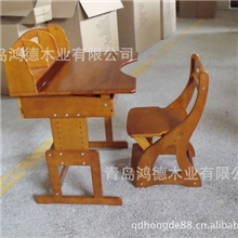 松木学习桌椅、升降桌椅、青岛实木升降桌椅、儿童实木升降桌椅