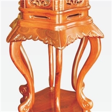 中式仿古非洲花梨木六角花台精雕细刻厂家直销价格实惠可定做