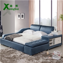 布艺床，1.8米双人床，特价榻榻米床，顺德家私，雄辉家居双12