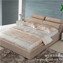 雄辉卧室家居布艺床软体床双人床单人床特价床布床1302