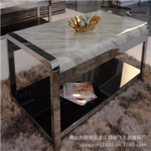 特价包邮批发零售包邮不锈钢大理石茶几6092时尚典雅大气欢迎咨询